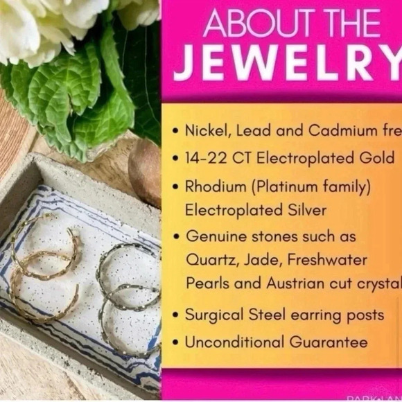 Park Lane Lavender Quatrefoil  Earrings 💜 - Picture 7 of 8